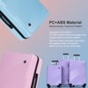 3pcs Luggage Set, 20+24+28 inch PC+ABS Lightweight Suitcase with Two Hooks, Spinner Wheels 4S -ModernLuxe - 3 of 4