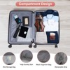 Karl Home 3 Piece Set Luggage Expandable Suitcase PC ABS with TSA Lock Spinner Gold - 3 of 4