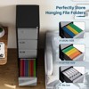Mlezan Drawer File Cabinet: Metal, Lockable, Narrow Design for Under-Desk Storage. Fits A4/F4/Letter/Legal Files, BLack Finish, Assembly Required. - 4 of 4