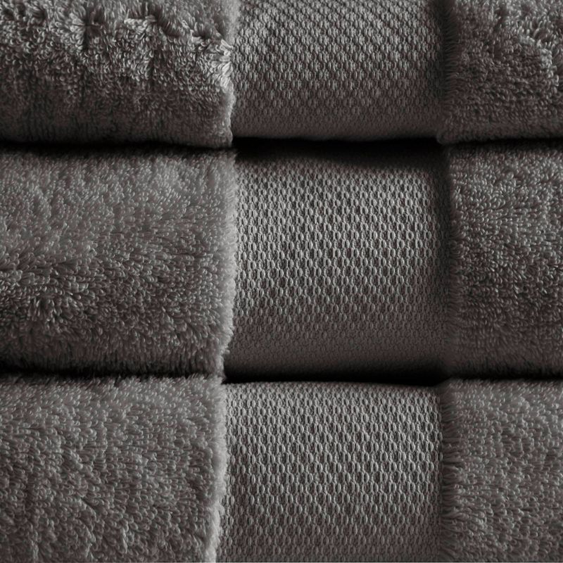 Turkish 100% Cotton 6pc Absorbent Ultra Soft Bath Towel Set, 4 of 10