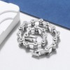 Biker Bracelet for Men Stainless Steel Bracelet Goth Motorcycle Bike Chain by Ginger Lyne - 3 of 4
