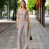Anna-Kaci Active Women's Square Neck Ribbed Crop Tank Top with Wide Straps - 4 of 4