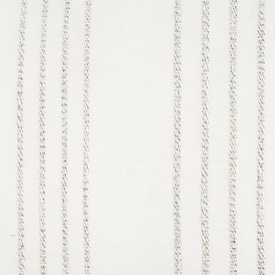 White and Grey Striped Cotton Linen Lumbar Pillow 12" x 40"