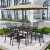 2pc Outdoor Stackable Bistro Chairs - Captiva Designs: Metal Dining, Weather-Resistant - image 4 of 4