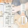 Syemin Decorative Storage Cabinets 5-Tier Corner Display Cabinet, Tall Freestanding Bookcase with Adjustable Shelves, White, 23.62"*16.54"*63.78" - 3 of 4