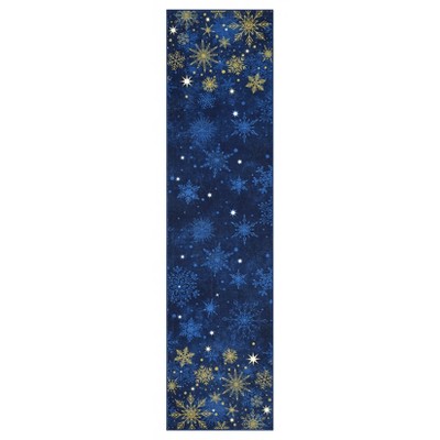 Christmas Doormat Merry Christmas Door Mat Snowflakes Non-Slip Indoor Outdoor Front Door Doormat