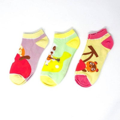 Nintendo Animal Crossing 3-Pack Ankle Sock