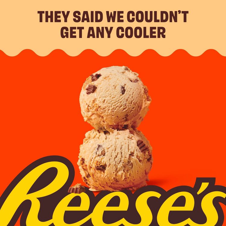 Reese's Peanut Butter Light Frozen Ice Cream with Reese's Peanut Butter Cups & Peanut Butter Swirl – 48 fl oz, 5 of 8