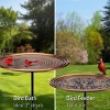 Good Directions 33"Garden Pole Ripples Bird Bath - Bronze - 2 of 4