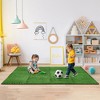 Sorbus 24"X24” Interlocking Grass Foam Floor Tiles Total - for Outdoor, Playroom, Deck, Patio, Basement, Home Gym (96 Sq Ft) - 2 of 4