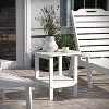 Emma and Oliver Two Tier Polyresin Adirondack Side Table - All-Weather for Indoor/Outdoor Use - 2 of 4