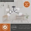 VAXCEL Orbit Industrial Sputnik Semi Flush Mount Ceiling Light Fixture Clear Glass - 4 of 4