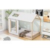 Twin Size House Platform Bed with Roof and Window - 4 of 4