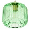 7.25" Nellie Retro Globe Shade Pendant Light Green - River of Goods: Brushed Gold-Finish, Adjustable Height - 3 of 4