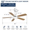 SKRAN 52 Inch Ceiling Fans , 6-Speed Low Profile Fans with 3-Color Lights, 3-Timer Reversible and Remote for Bedroom Living Room,Patio - 3 of 4