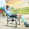 1 Piece Heavy Duty Camping Directors Chair,Oversized Portable Folding Chair with Side Pocket,Portable Camping Chair for Beach,Fishing-Coolbibila - 2 of 4