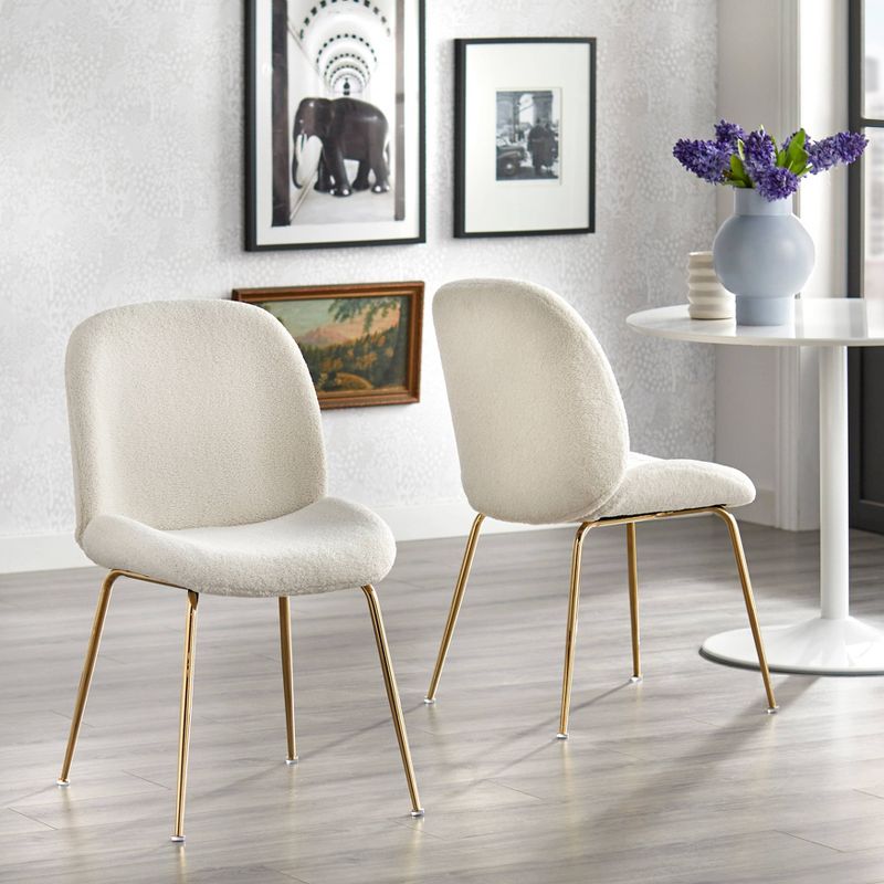 Set of 2 Shaun Upholstered Modern Dining Chairs - Lifestorey, 3 of 6