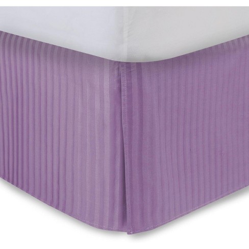  Purple Lavender Bed Skirt with Split Corners King Size