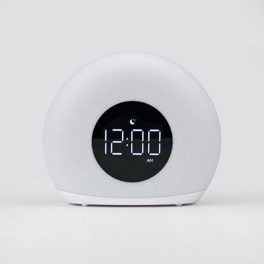 Moon Glow Alarm Table Clock with Color Changing Light - Capello: Digital Sunrise Clock for Bedroom, Kids' Wake-Up Light