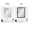 Amanti Art Mirror Makeover Bathroom Mirror Frame Border Kit - Fully Assembled Peel and Stick Frame - Mirror NOT Included - Accent Bronze Narrow Trim - 4 of 4
