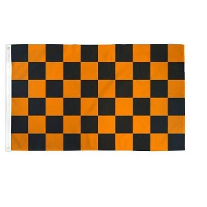 Maison 3'x5' ft Checkered Poly Flag For Indoor & Outdoor Use - Great For Race Day!! - Available In Different Bold Colors - 1 of 3