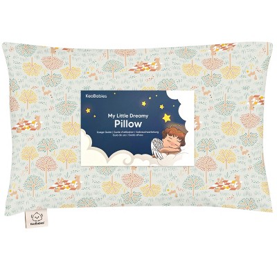 KeaBabies Toddler Pillow with Pillowcase, 13X18 Soft Organic Cotton Toddler Pillows for Sleeping, Kids Travel Pillow Age 2-5