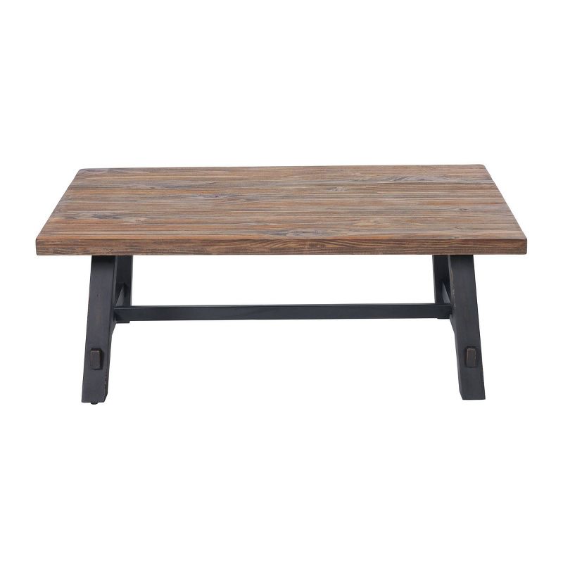48&#34; Odin Solid Wood Coffee Table Black - Alaterre Furniture, 4 of 7