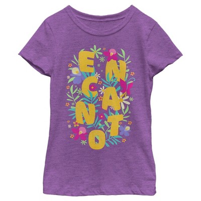 Girl's Encanto Floral Logo T-Shirt