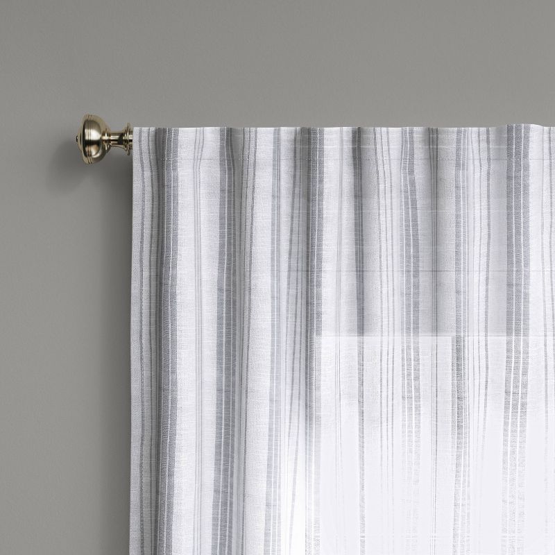 1pc Light Filtering Simple Stripe Window Curtain Panel - Threshold™, 2 of 3
