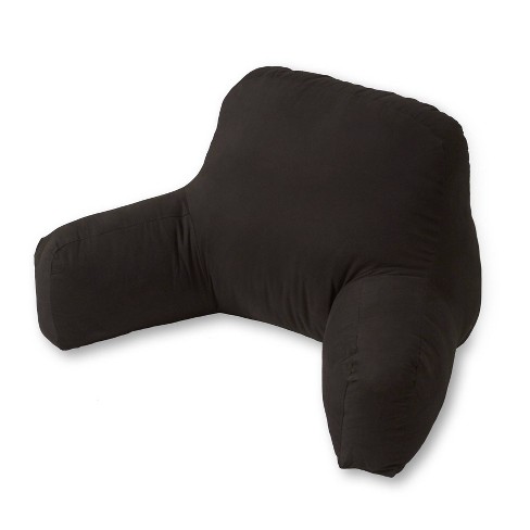 Cotton Duck Bed Rest Pillow Black, Bedrest Arm Pillow