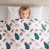 Lomsoe Kids' Christmas Throw Blanket - Christmas Tree Flannel Throw Blanket - Cozy Throw Blanket for Couch and Bed, Blankets for Adults Kids - 2 of 4