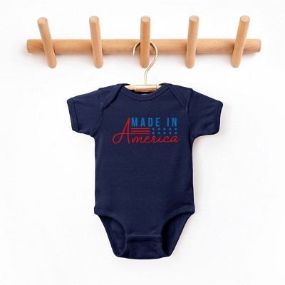The Juniper Shop Made In America Stars And Stripes Baby Bodysuit