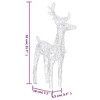 vidaXL Christmas Reindeers Xmas Decoration Light Display with LEDs Acrylic - Multicolor 2 - 4 of 4