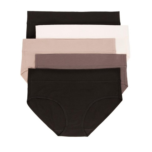 Felina Women's Pima Cotton Hipster Panty, 5-pack Underwear (classic, X-large)  : Target