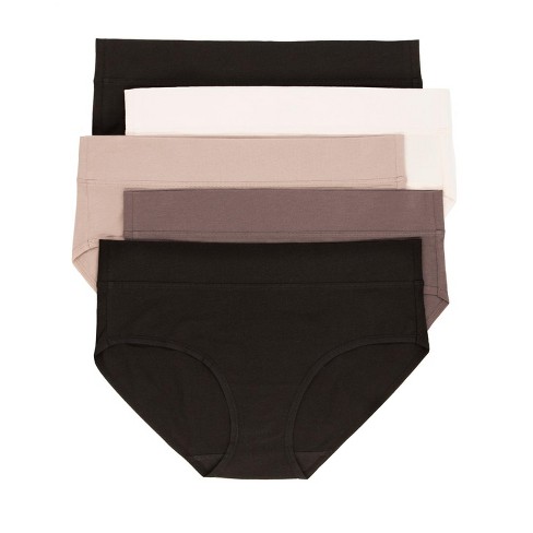 Felina Women's Pima Cotton Hipster Panty, 5-pack Underwear (classic, Small)  : Target