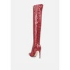 Catalina Snake Print Stiletto Knee Boots Women - 4 of 4