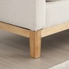Upholstered Bench, Ottoman Bench with Wood Legs & Bolster Pillows For End Of Bed, Bedroom, Living Room, Entryway - 4 of 4