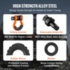 VEVOR 3/4" D-Ring Shackle, 2 Pack Alloy Steel Shackles 62832 lbs (28.5 Ton) Break Strength with 7/8" Screw Pin, Isolators & Washers - 4 of 4