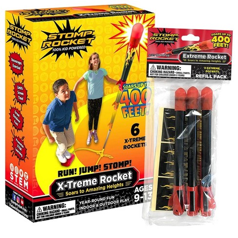 Outdoor Rocket Toy Stomp Rocket Ultra Rocket Refill Pack 2 Rockets 
