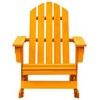 vidaXL Patio Adirondack Rocking Chair, Solid Fir Wood, Orange - 2 of 4