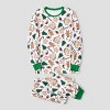 PATPAT Matching Family Pajamas Xmas Christmas Element Print Xmas Holiday PJs Green - 4 of 4