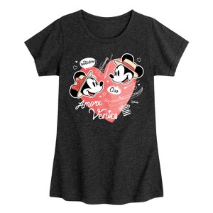 Girls' - Disney - Mickey & Friends Fitted Short Sleeve Graphic T-Shirt - 1 of 4
