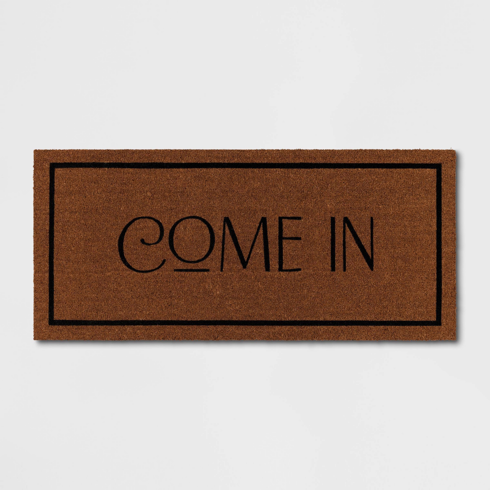 1'8"x4' 'Come In' Coir Doormat Natural - Threshold™
