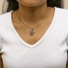 Haus of Brilliance 10K Yellow Gold Over Silver Open Heart with Swirls Box Chain Pendant Necklace - 4 of 4