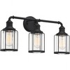 Quoizel Lighting Ludlow 3 - Light Vanity in  Earth Black - 3 of 4