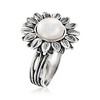 Ross-Simons 9.5-10mm Cultured Pearl Sunflower Ring in Sterling Silver - 3 of 4