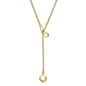 Guili Elegant 14K Gold Plated Y Neck Necklace, combining refined style and a sleek silhouette perfect for enhancing your sophisticated look. - 1 of 3