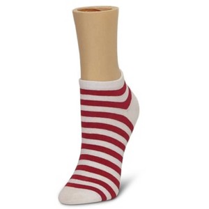 Memoi Classic Stripe Soft-Fit Cotton-Rich Low Cut Happy Sock - 1 of 2