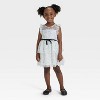 Toddler Girls' Sleeveless Halloween Ghost Tulle Dress - Cat & Jack™ Cream - 3 of 3