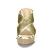 Allegra K Women's Open Toe Crisscross Straps Platform Slide Wedge Sandals - 2 of 4